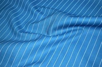 Blue Cotton Stripes Canvas