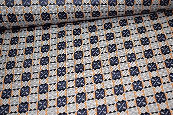 Multicolour Cotton Ceramic Tiles Print