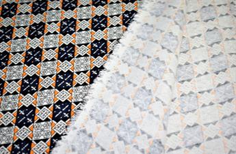 Multicolour Cotton Ceramic Tiles Print