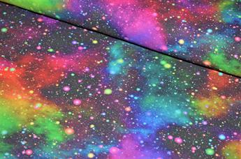 Little Johnny- Speckled Galaxy- Printed Craft Cotton Poplin Fabric
