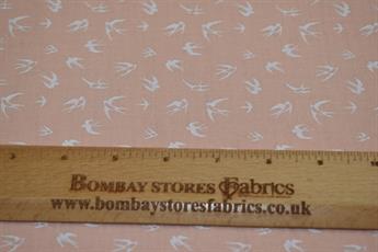 Peach Printed Cotton Gauze