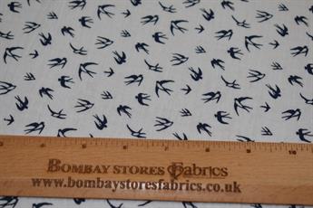 White Printed Cotton Gauze