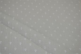 Light Khaki Printed Cotton Gauze