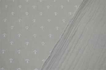 Light Khaki Printed Cotton Gauze