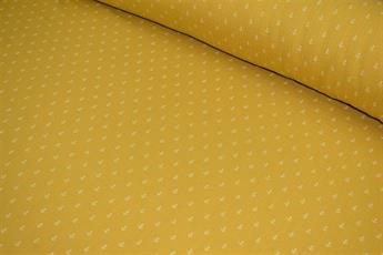 Mustard Printed Cotton Gauze