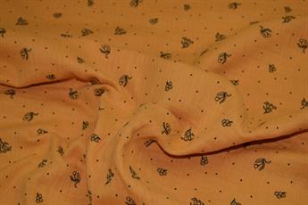 Mustard Printed Cotton Gauze