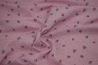 Pink Printed Cotton Gauze