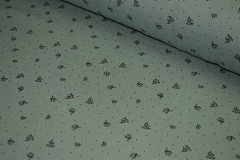 Pistachio Printed Cotton Gauze