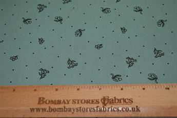 Pistachio Printed Cotton Gauze