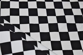 Black Cotton Chef's Check