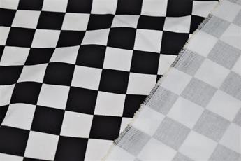 Black Cotton Chef's Check