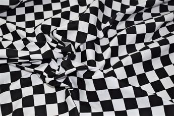 Black Cotton Chef's Check