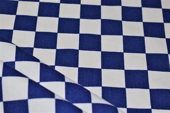 Royal Blue Cotton Chef's Check