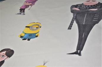 White Despicable Me Print Design