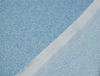 Light Blue Printed Cotton Fabrics