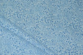 Light Blue Printed Cotton Fabrics