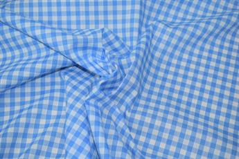 Blue Cotton 8mm Gingham