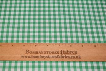Green Cotton 8mm Gingham