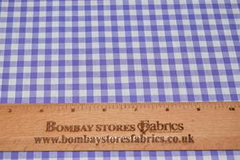 Lilac Cotton 8mm Gingham