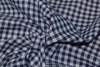 Navy Cotton 8mm Gingham