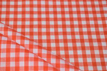 Orange Cotton 8mm Gingham