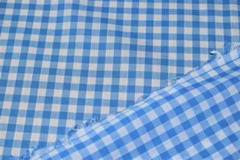 Turquoise Cotton 8mm Gingham