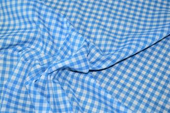 Turquoise Cotton 8mm Gingham
