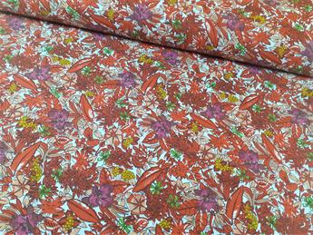 Leaves - POLY COTTON FABRIC CRAFT QUILTING PATCHWORK DRESSMAKING