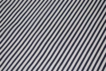 Navy Cotton Printed Poly Cottons