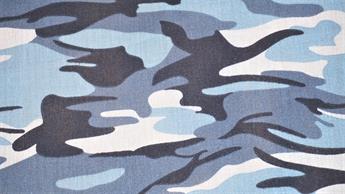Blue Cotton Printed Poly Cottons
