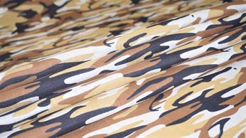 Brown Cotton Printed Poly Cottons
