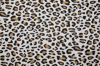 Brown Cotton Leopard Print
