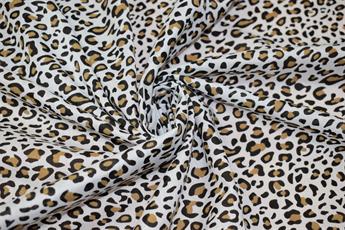 Brown Cotton Leopard Print