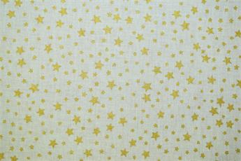 Off White Cotton Christmas Stars