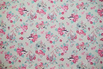 Off White Printed Cotton Fabrics