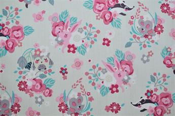 Off White Printed Cotton Fabrics