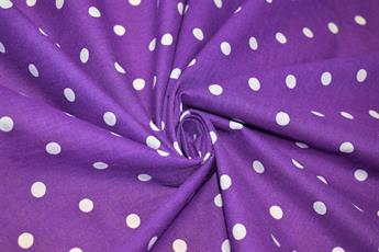 Purple Cotton Printed Poly Cottons