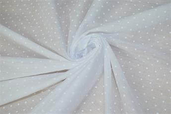 White Cotton Printed Poly Cottons