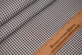 Brown Cotton Printed Poly Cottons