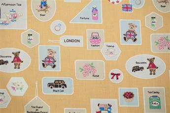 Gold Printed Cotton Fabrics