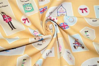 Gold Printed Cotton Fabrics