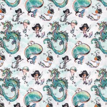 Merboys - Printed Craft Cotton Poplin Fabric Quilting Patchwork Dress