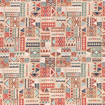 Boho- Printed Craft Cotton Poplin Fabric Quilting Patchwork Dress