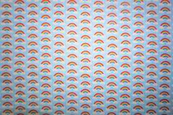 Sky Blue Printed Cotton Fabrics