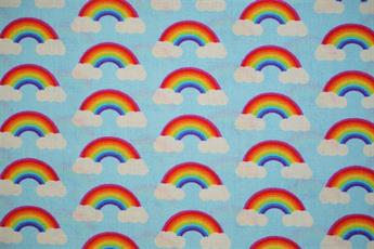 Sky Blue Printed Cotton Fabrics