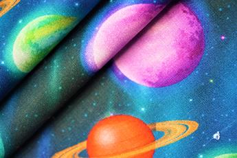 Navy & Multicolour Printed Cotton Fabrics