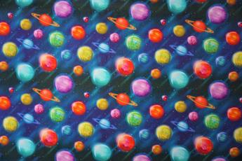 Navy & Multicolour Printed Cotton Fabrics