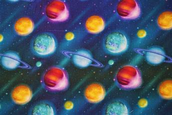 Space - Printed Craft Cotton Poplin Fabric Quilting Patchwork Dress