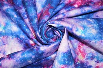 Purple & Pink Printed Cotton Fabrics