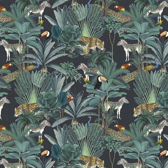 Royal Palm - Printed Craft Cotton Poplin Fabric Quilting Patchwork